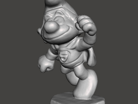 SUPER SMURF 1980 PVC PLASTIC SUPERHERO FIGURE MINIATURE TOY 3D Print Model