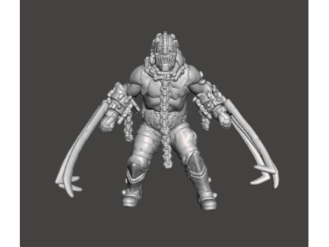 RE4 GARRADOR MINIATURE MODEL FOR HORROR OR FANTASY GAMES RPG DND 3D Print Model