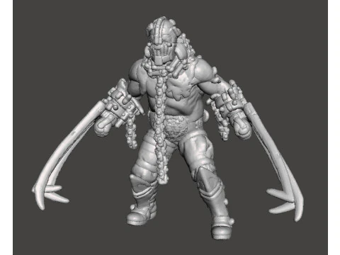 RE4 GARRADOR MINIATURE MODEL FOR HORROR OR FANTASY GAMES RPG DND 3D Print Model