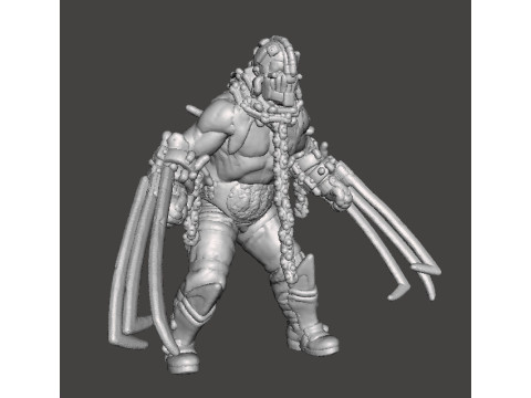 RE4 GARRADOR MINIATURE MODEL FOR HORROR OR FANTASY GAMES RPG DND 3D 프린트 모델