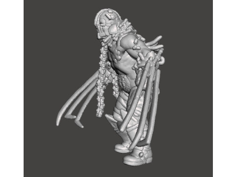 RE4 GARRADOR MINIATURE MODEL FOR HORROR OR FANTASY GAMES RPG DND 3D 프린트 모델