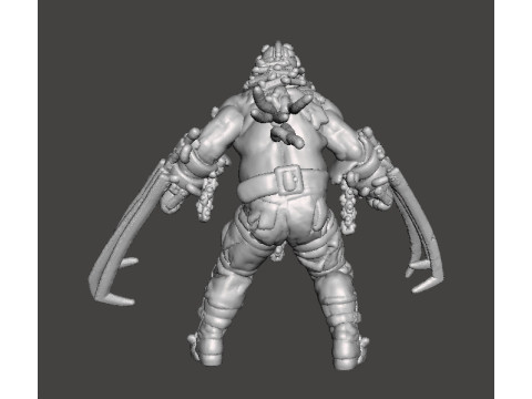 RE4 GARRADOR MINIATURE MODEL FOR HORROR OR FANTASY GAMES RPG DND 3D 프린트 모델