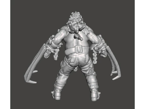 RE4 GARRADOR MINIATURE MODEL FOR HORROR OR FANTASY GAMES RPG DND 3D Print Model