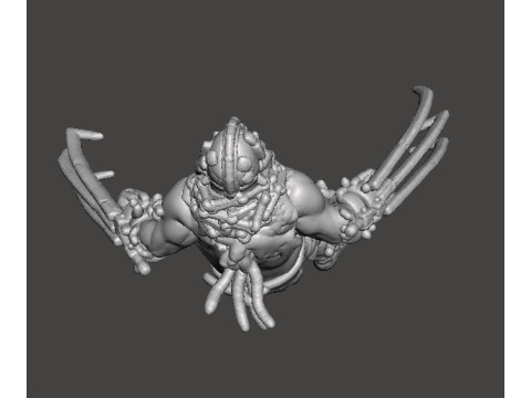 RE4 GARRADOR MINIATURE MODEL FOR HORROR OR FANTASY GAMES RPG DND 3D 프린트 모델