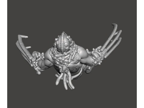 RE4 GARRADOR MINIATURE MODEL FOR HORROR OR FANTASY GAMES RPG DND 3D Print Model