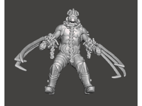 RE4 GARRADOR MINIATURE MODEL FOR HORROR OR FANTASY GAMES RPG DND 3D 프린트 모델