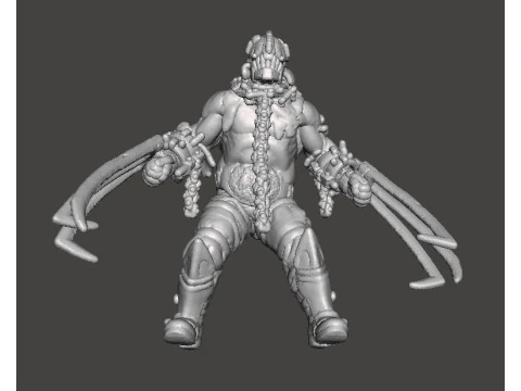 RE4 GARRADOR MINIATURE MODEL FOR HORROR OR FANTASY GAMES RPG DND 3D Print Model