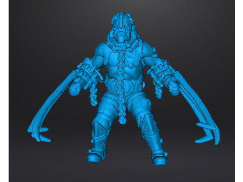 RE4 GARRADOR MINIATURE MODEL FOR HORROR OR FANTASY GAMES RPG DND 3D 프린트 모델