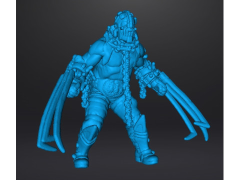 RE4 GARRADOR MINIATURE MODEL FOR HORROR OR FANTASY GAMES RPG DND 3D 프린트 모델