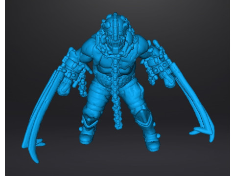 RE4 GARRADOR MINIATURE MODEL FOR HORROR OR FANTASY GAMES RPG DND 3D 프린트 모델