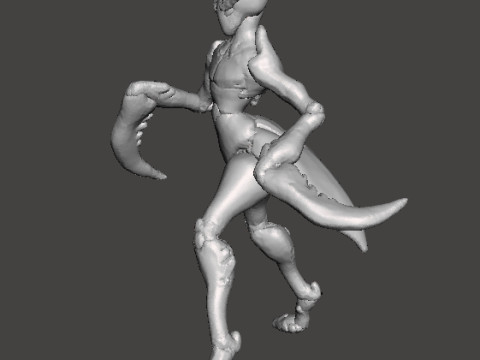 INSECTOID MANTIS WARRIOR MONSTER MINIATURE MODEL FOR FANTASY OR SCIFI GAMES RPG DND Modelo de Impressão 3D