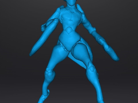INSECTOID MANTIS WARRIOR MONSTER MINIATURE MODEL FOR FANTASY OR SCIFI GAMES RPG DND Modelo de Impressão 3D