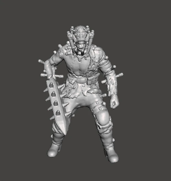 ZOMBIE BRUTE NAZI EXPERIMENT MINIATURE MODEL FIGURE FOR SCIFI GAMES RPG DND 3D Print Model .c4d .max .obj .3ds .fbx .stl .blend 
