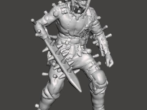 ZOMBIE BRUTE NAZI EXPERIMENT MINIATURE MODEL FIGURE FOR SCIFI GAMES RPG DND 3D 打印模型