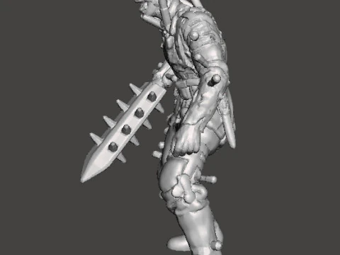 ZOMBIE BRUTE NAZI EXPERIMENT MINIATURE MODEL FIGURE FOR SCIFI GAMES RPG DND 3D Print Model