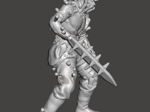 ZOMBIE BRUTE NAZI EXPERIMENT MINIATURE MODEL FIGURE FOR SCIFI GAMES RPG DND 3D 打印模型