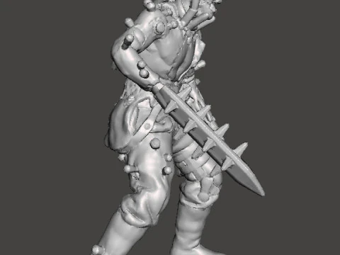 ZOMBIE BRUTE NAZI EXPERIMENT MINIATURE MODEL FIGURE FOR SCIFI GAMES RPG DND 3D Print Model