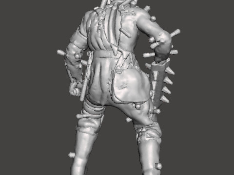 ZOMBIE BRUTE NAZI EXPERIMENT MINIATURE MODEL FIGURE FOR SCIFI GAMES RPG DND 3D 打印模型