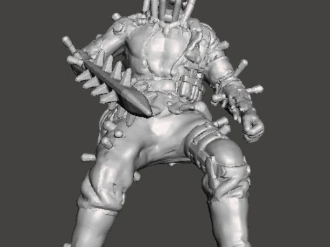 ZOMBIE BRUTE NAZI EXPERIMENT MINIATURE MODEL FIGURE FOR SCIFI GAMES RPG DND 3D Print Model