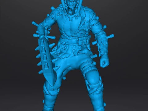 ZOMBIE BRUTE NAZI EXPERIMENT MINIATURE MODEL FIGURE FOR SCIFI GAMES RPG DND 3D Print Model