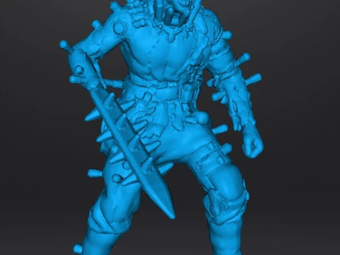 ZOMBIE BRUTE NAZI EXPERIMENT MINIATURE MODEL FIGURE FOR SCIFI GAMES RPG DND 3D Print Model
