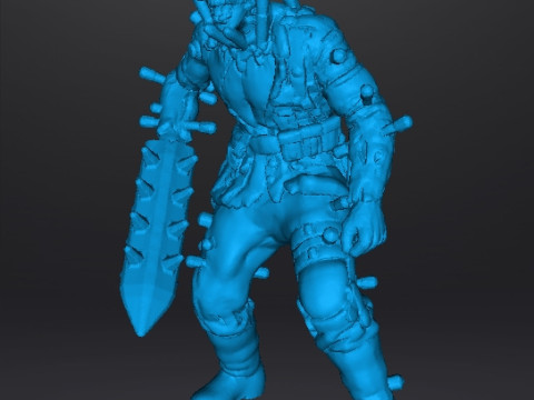 ZOMBIE BRUTE NAZI EXPERIMENT MINIATURE MODEL FIGURE FOR SCIFI GAMES RPG DND 3D 打印模型
