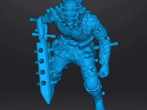ZOMBIE BRUTE NAZI EXPERIMENT MINIATURE MODEL FIGURE FOR SCIFI GAMES RPG DND 3D Print Model