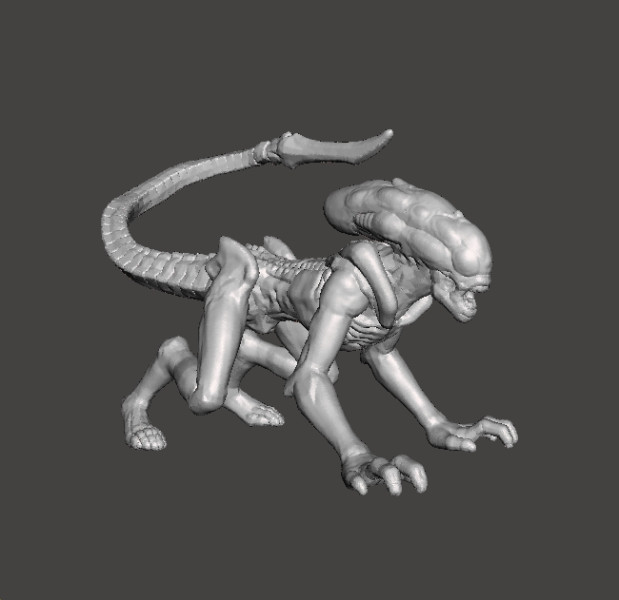 ALIENS BURSTER MINIATURE MODEL FOR SCIFI AND FANTASY GAMES RPG DND Modelo de Impressão 3D .c4d .max .obj .3ds .fbx .stl .blend