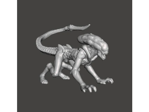 SCIFI VE FANTASTİK OYUNLAR İ&Ccedil;İN UZAYLILAR BURSTER MİNYAT&Uuml;R MODELİ RPG DND 3D Baskı Modeli