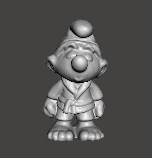 KARATE SMURF 1980 PVC PLASTIC SUPERHERO FIGURE MINIATURE TOY 3D Print Model .c4d .max .obj .3ds .fbx .stl .blend 