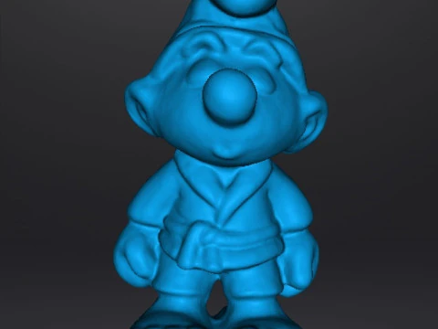 KARATE SMURF 1980 PVC PLASTIC SUPERHERO FIGURE MINIATURE TOY 3D Print Model