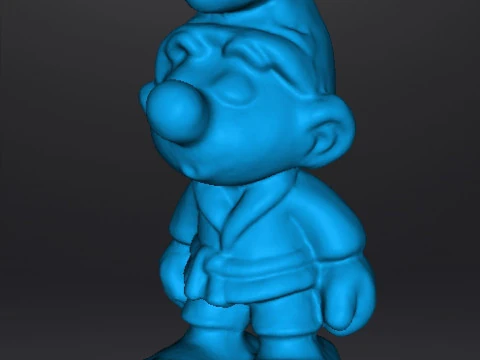 KARATE SMURF 1980 PVC PLASTIC SUPERHERO FIGURE MINIATURE TOY 3D Print Model