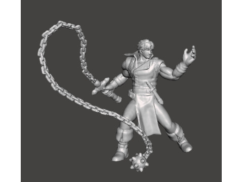 RICHTER BELMONT CASTLEVANIA MINIATURE MODEL FOR FANTASY OR HORROR GAMES RPG DND 3D 프린트 모델