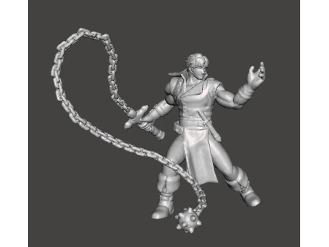 MODELLO IN MINIATURA RICHTER BELMONT CASTLEVANIA PER GIOCHI FANTASY O HORROR RPG DND Modello di stampa 3D