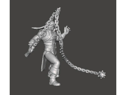 MODELLO IN MINIATURA RICHTER BELMONT CASTLEVANIA PER GIOCHI FANTASY O HORROR RPG DND Modello di stampa 3D