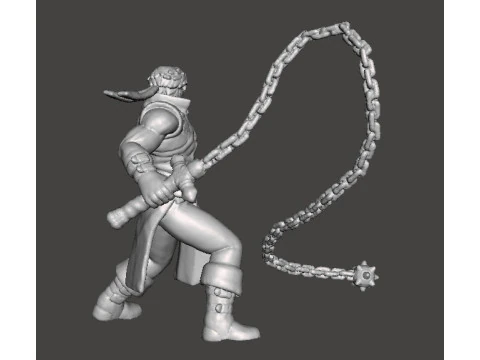 MODELLO IN MINIATURA RICHTER BELMONT CASTLEVANIA PER GIOCHI FANTASY O HORROR RPG DND Modello di stampa 3D
