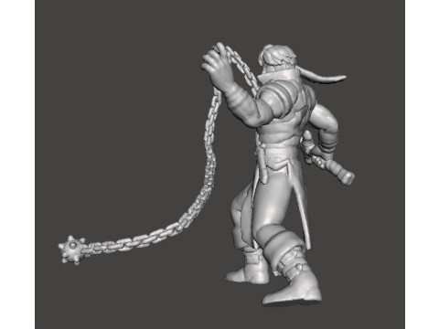RICHTER BELMONT CASTLEVANIA MINIATURE MODEL FOR FANTASY OR HORROR GAMES RPG DND 3D 프린트 모델