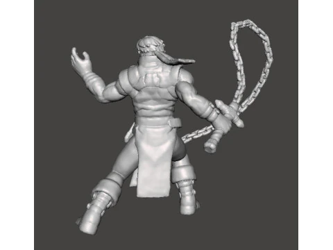 MODELLO IN MINIATURA RICHTER BELMONT CASTLEVANIA PER GIOCHI FANTASY O HORROR RPG DND Modello di stampa 3D