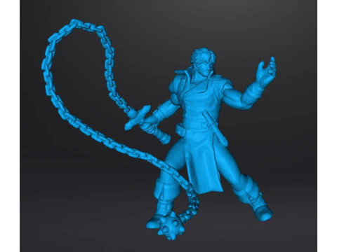 MODELLO IN MINIATURA RICHTER BELMONT CASTLEVANIA PER GIOCHI FANTASY O HORROR RPG DND Modello di stampa 3D
