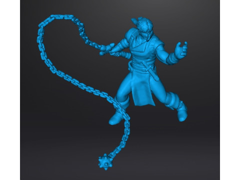 RICHTER BELMONT CASTLEVANIA MINIATURE MODEL FOR FANTASY OR HORROR GAMES RPG DND 3D 프린트 모델