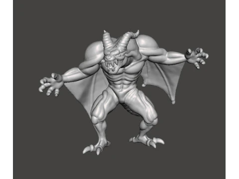 DRACULA DEMON FORM CASTLEVANIA MONSTER MINIATURE MODEL FOR HORROR OR FANTASY GAMES RPG DND 3D Print Model