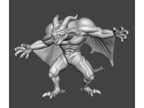 DRACULA DEMON FORM CASTLEVANIA MONSTER MINIATURE MODEL FOR HORROR OR FANTASY GAMES RPG DND Model Cetak 3D