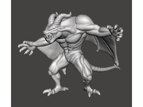 DRACULA DEMON FORM CASTLEVANIA MONSTER MINIATURE MODEL FOR HORROR OR FANTASY GAMES RPG DND Model Cetak 3D