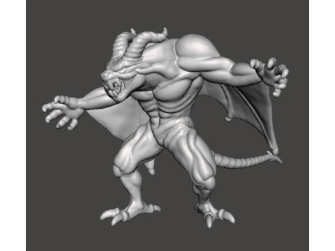 DRACULA DEMON FORM CASTLEVANIA MONSTER MINIATURE MODEL FOR HORROR OR FANTASY GAMES RPG DND 3D Print Model