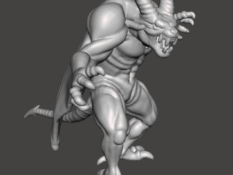 DRACULA DEMON FORM CASTLEVANIA MONSTER MINIATURE MODEL FOR HORROR OR FANTASY GAMES RPG DND Model Cetak 3D