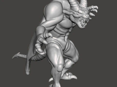 DRACULA DEMON FORM CASTLEVANIA MONSTER MINIATURE MODEL FOR HORROR OR FANTASY GAMES RPG DND 3D Print Model