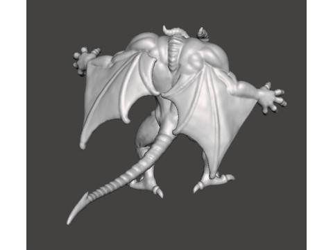 DRACULA DEMON FORM CASTLEVANIA MONSTER MINIATURE MODEL FOR HORROR OR FANTASY GAMES RPG DND Model Cetak 3D