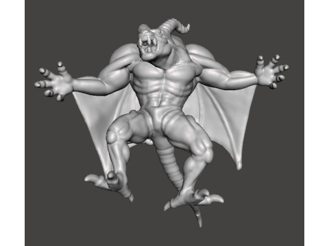 DRACULA DEMON FORM CASTLEVANIA MONSTER MINIATURE MODEL FOR HORROR OR FANTASY GAMES RPG DND Model Cetak 3D