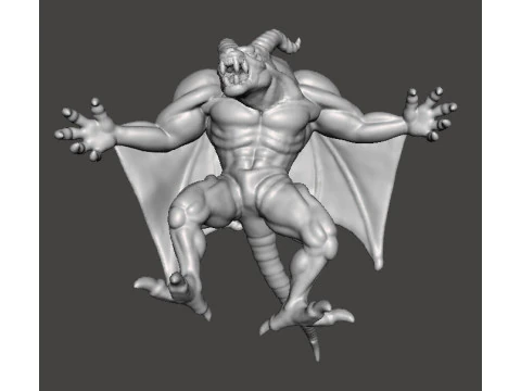 DRACULA DEMON FORM CASTLEVANIA MONSTER MINIATURE MODEL FOR HORROR OR FANTASY GAMES RPG DND 3D Print Model