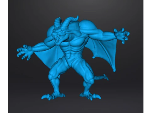 DRACULA DEMON FORM CASTLEVANIA MONSTER MINIATURE MODEL FOR HORROR OR FANTASY GAMES RPG DND 3D Print Model